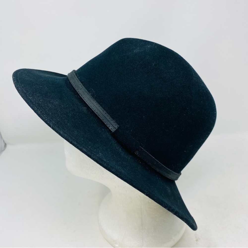 Bailey Black Glen Wool Furlite Crushable Fedora Size S